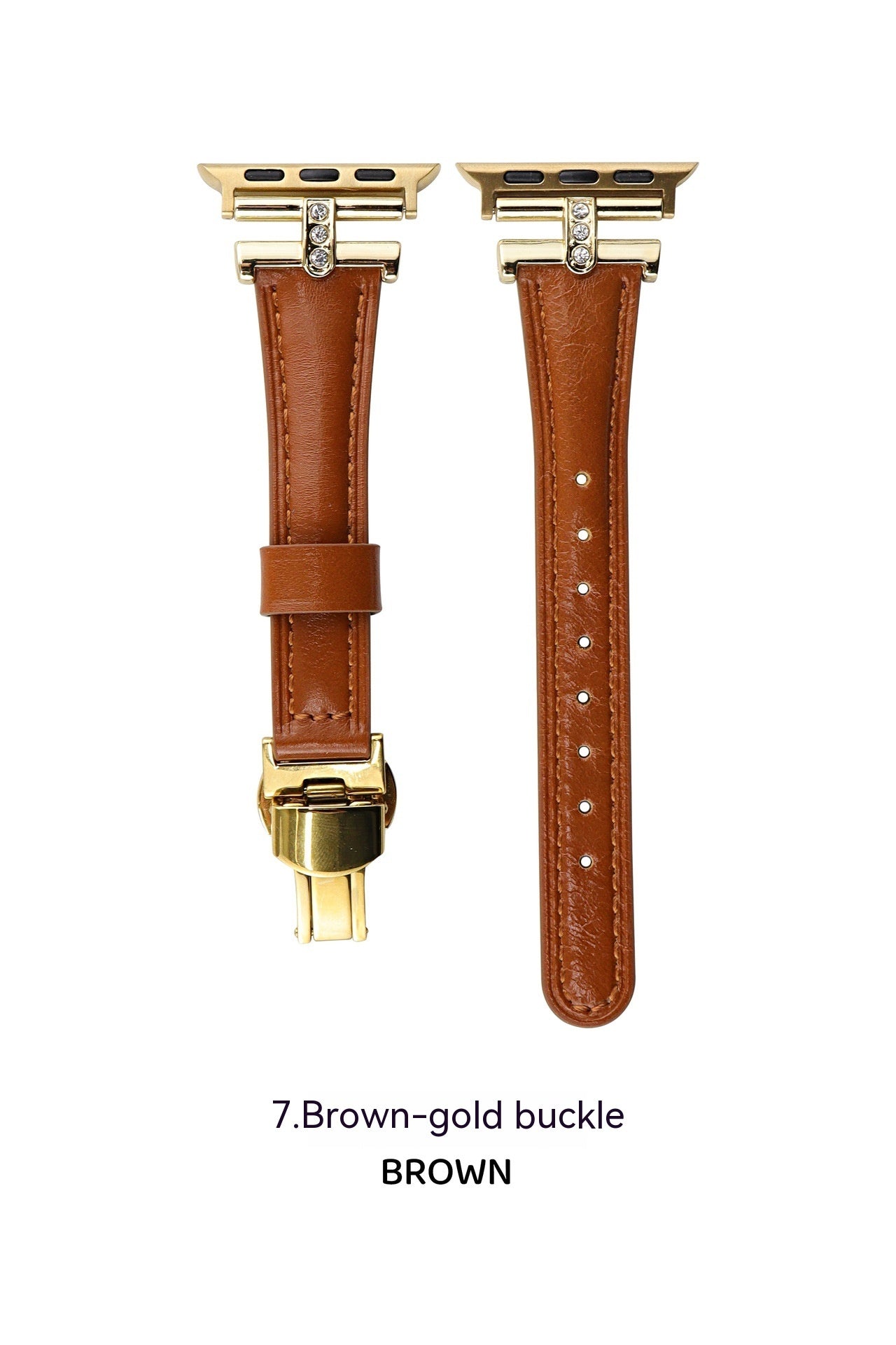Fashion Thin Butterfly Clasp Watch Band