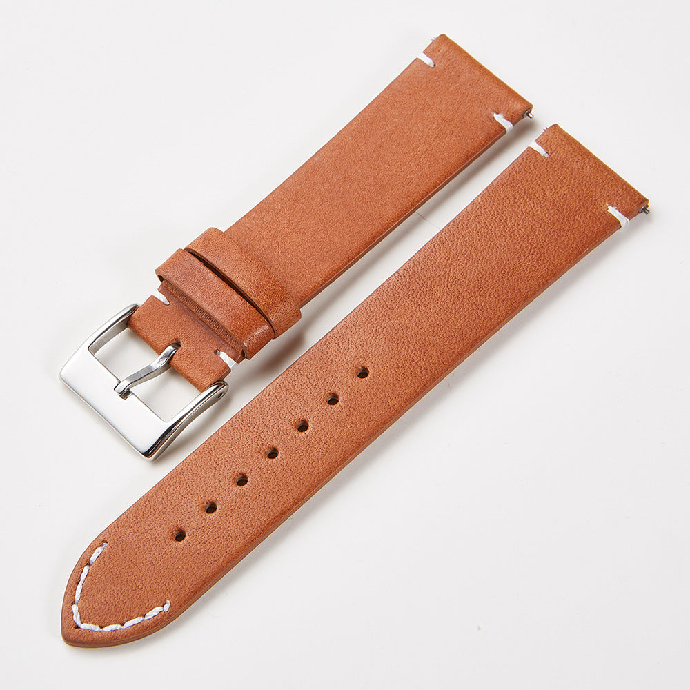 Vintage Cowhide Head Layer Watch Band