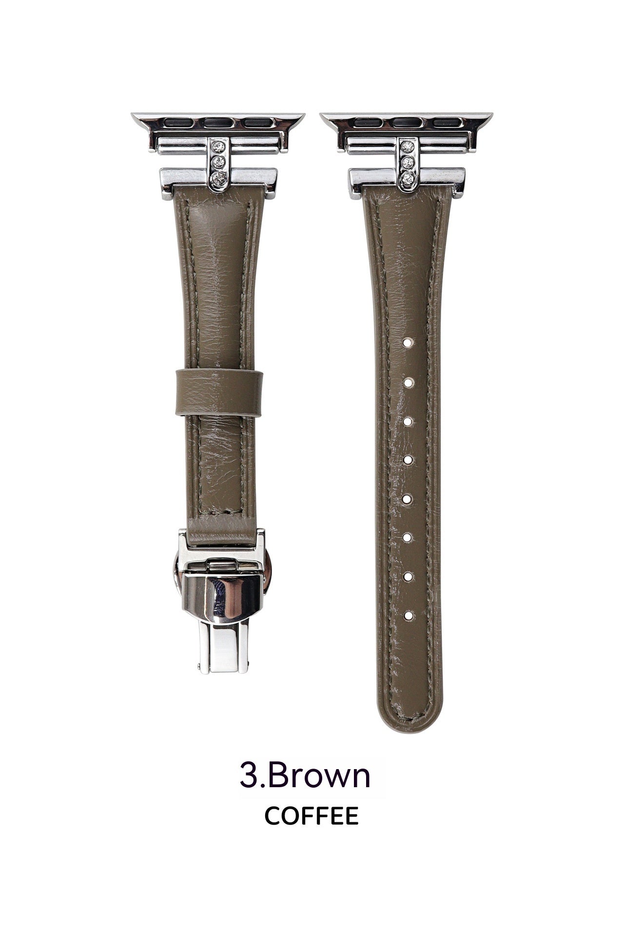 Fashion Thin Butterfly Clasp Watch Band