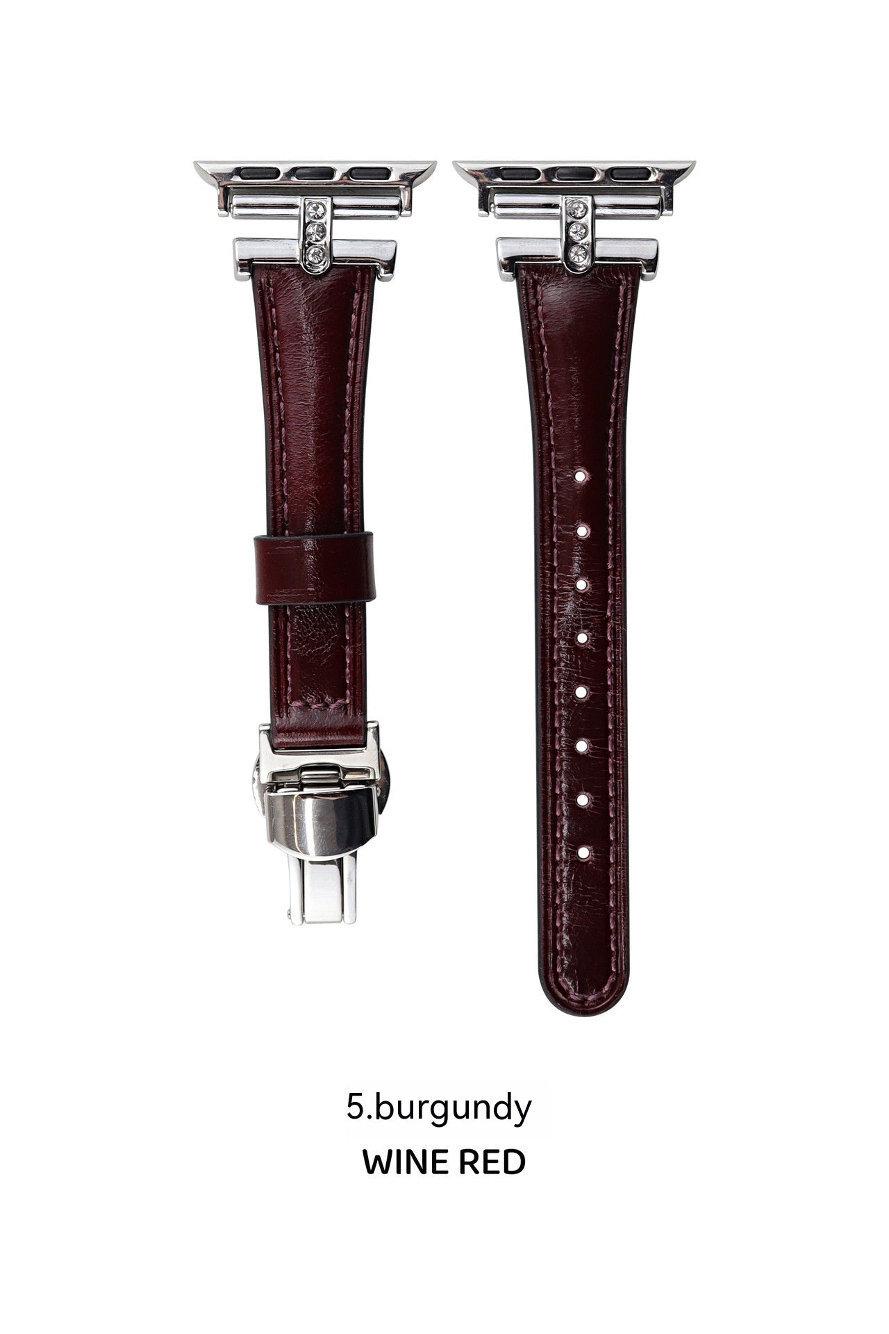 Fashion Thin Butterfly Clasp Watch Band