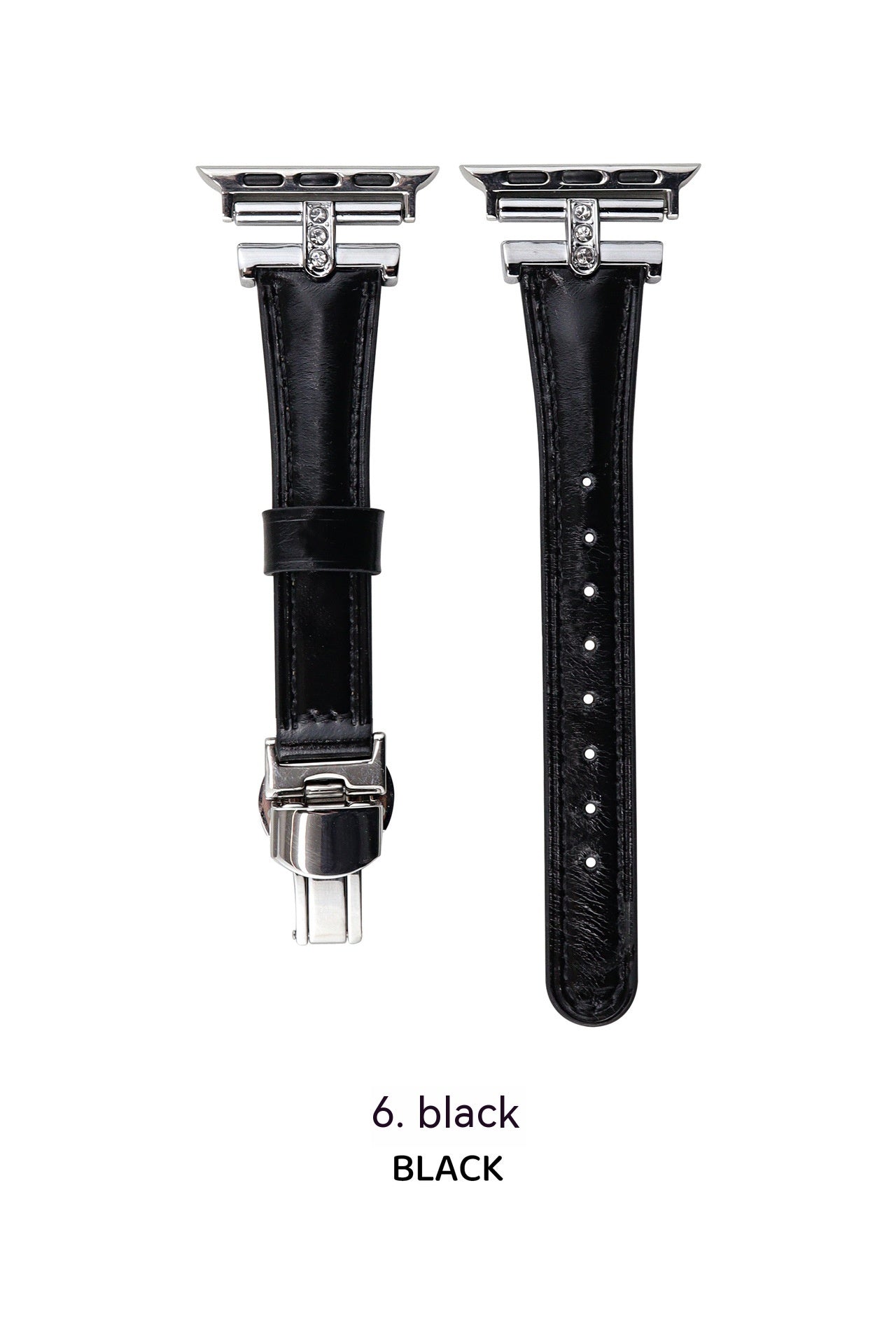 Fashion Thin Butterfly Clasp Watch Band