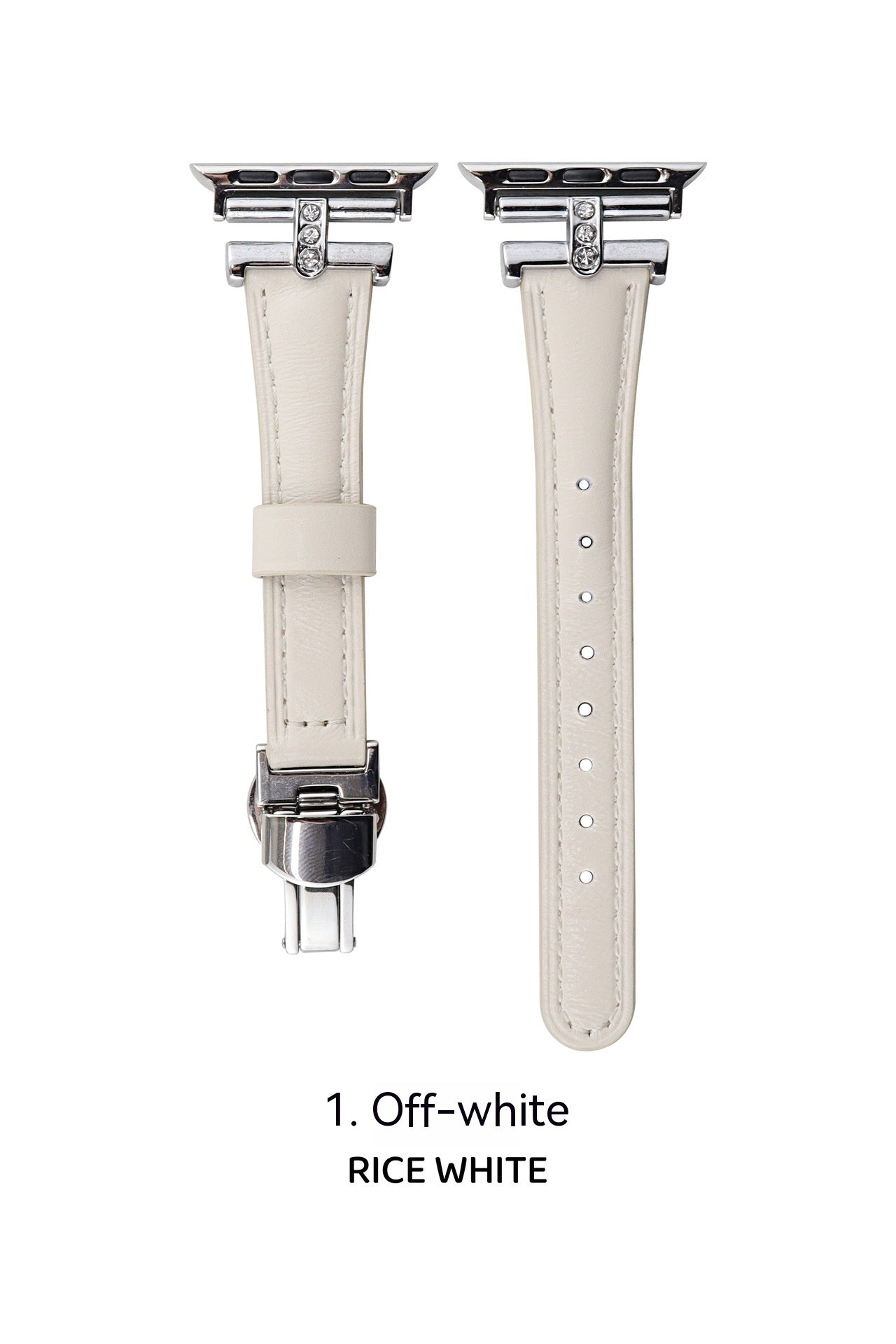 Fashion Thin Butterfly Clasp Watch Band