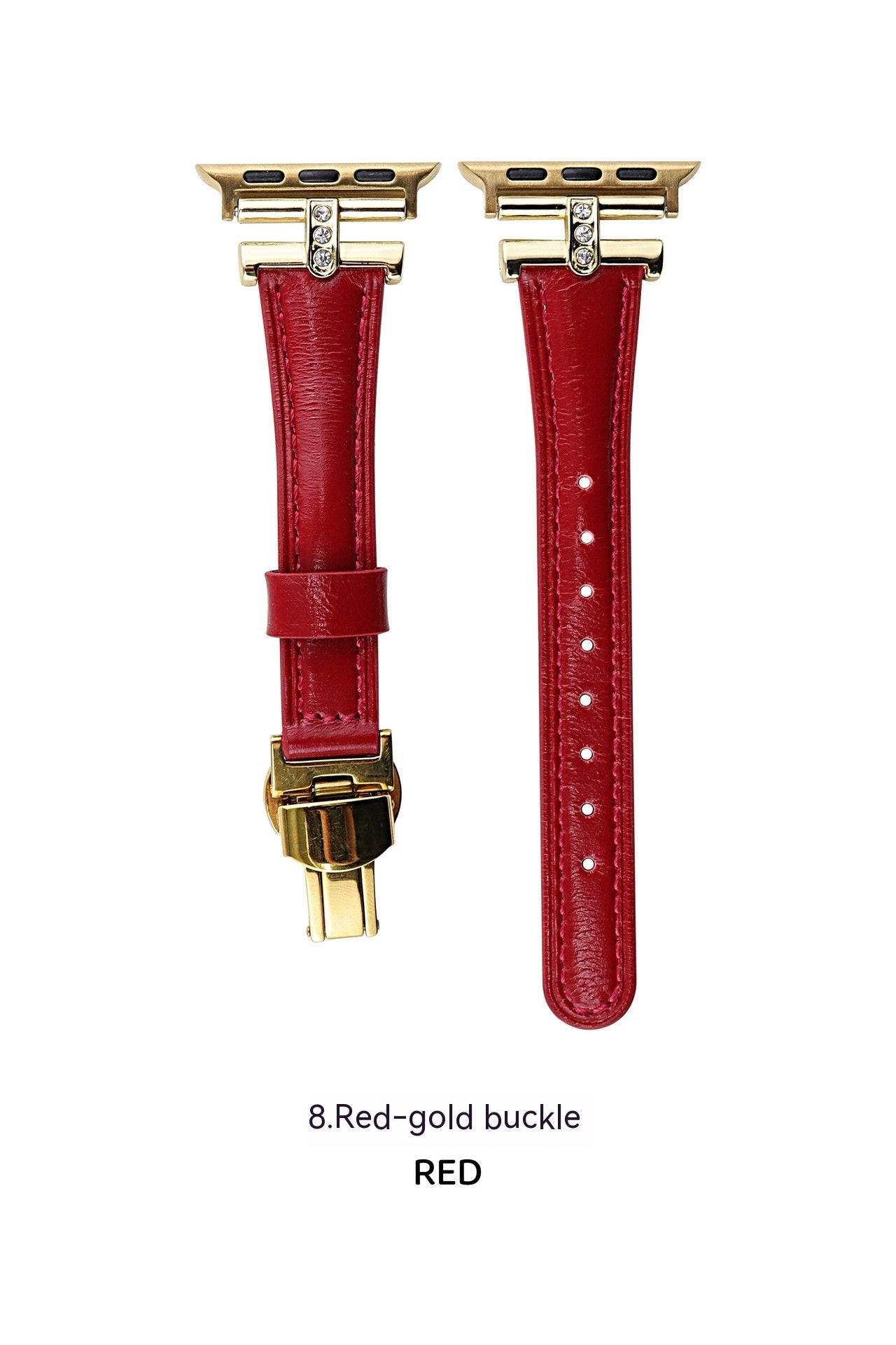 Fashion Thin Butterfly Clasp Watch Band
