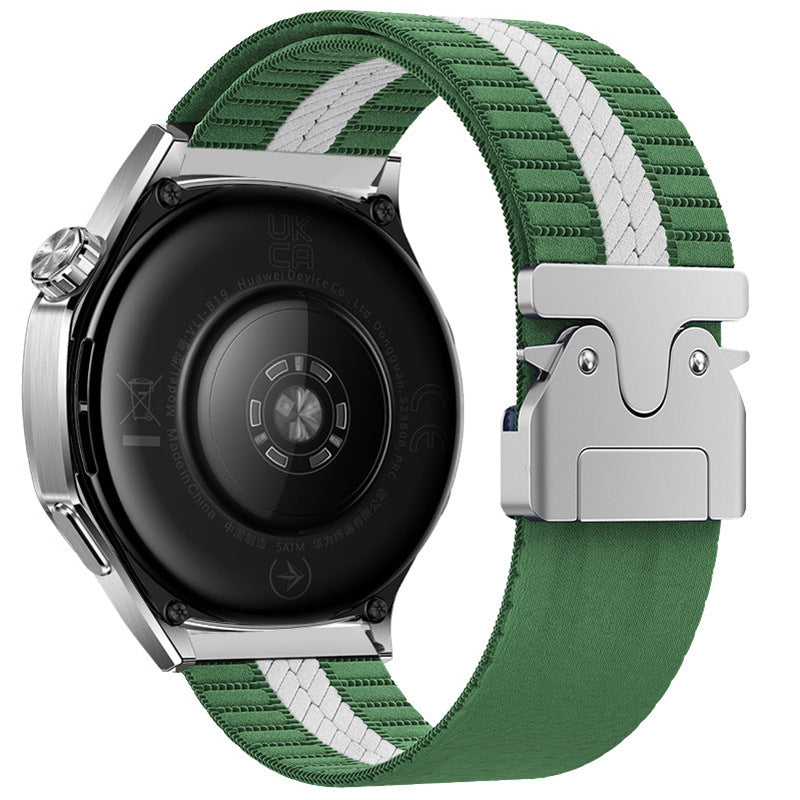 Striped Nylon Woven Watch Band
