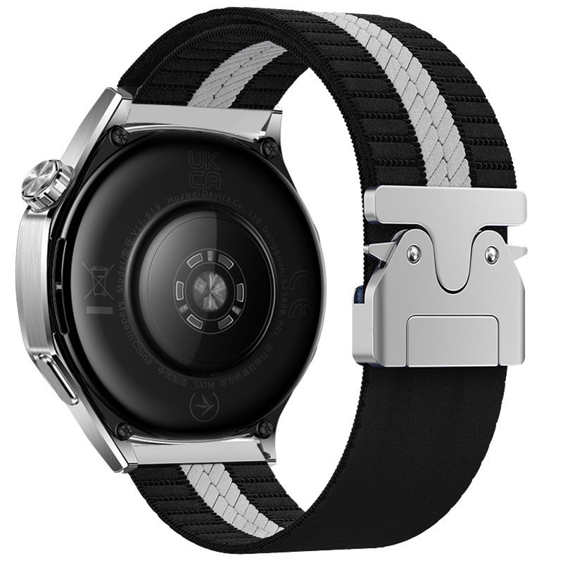 Striped Nylon Woven Watch Band