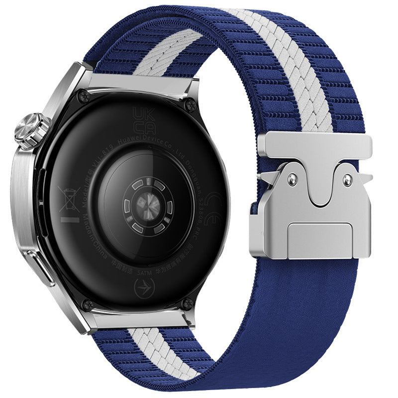 Striped Nylon Woven Watch Band