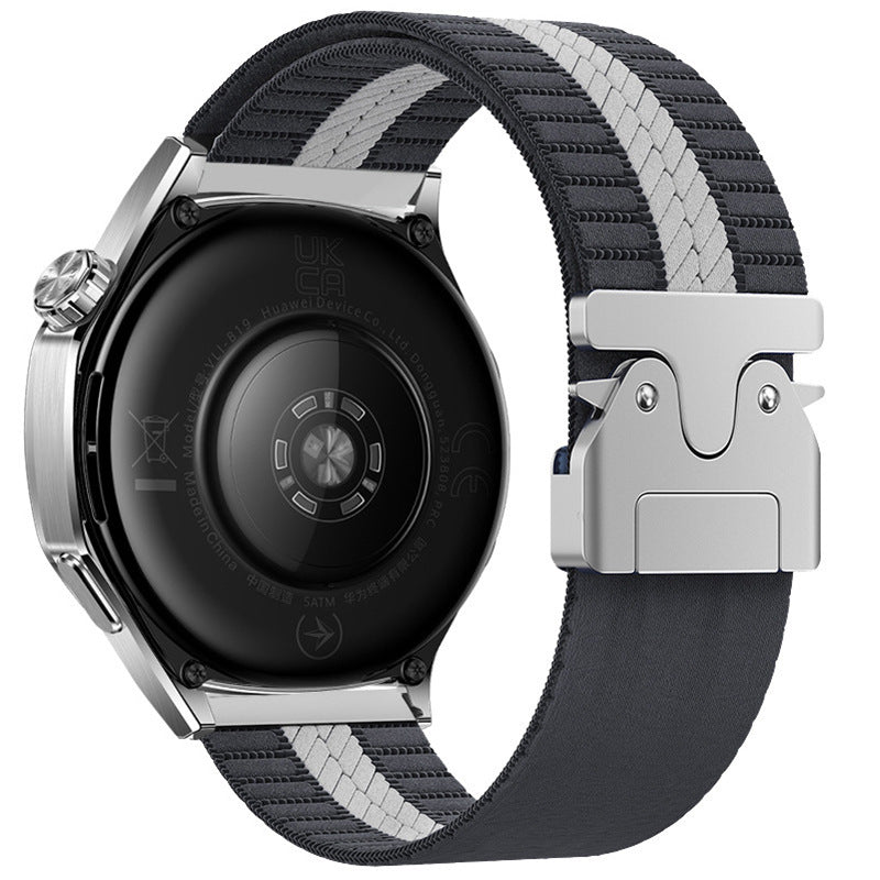 Striped Nylon Woven Watch Band