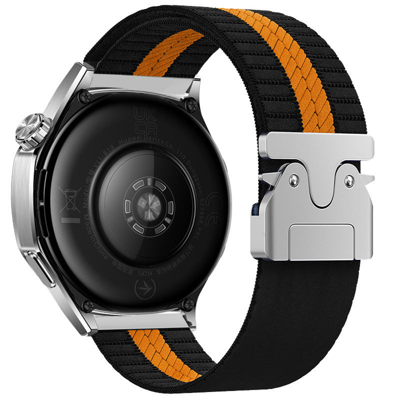 Striped Nylon Woven Watch Band