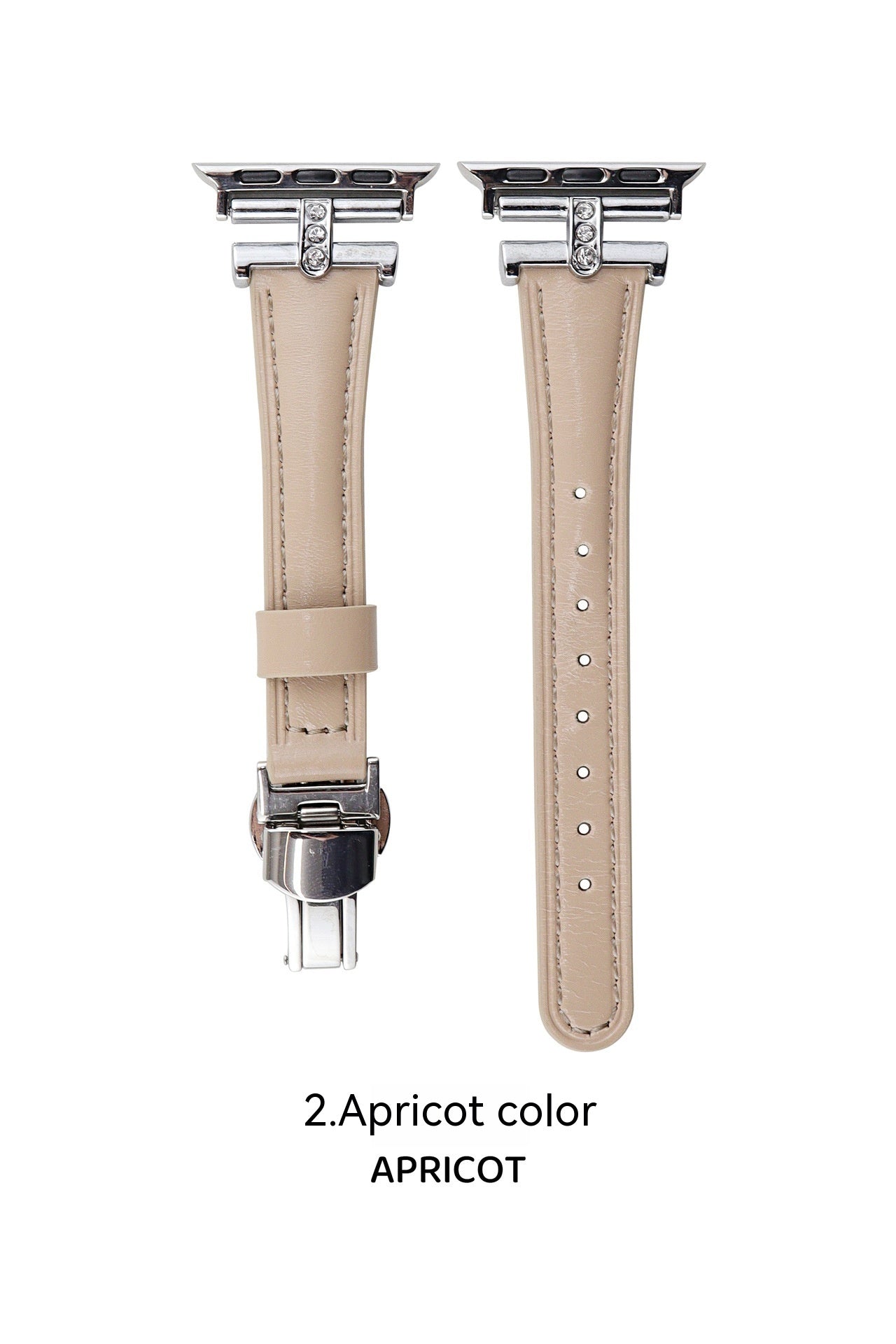 Fashion Thin Butterfly Clasp Watch Band