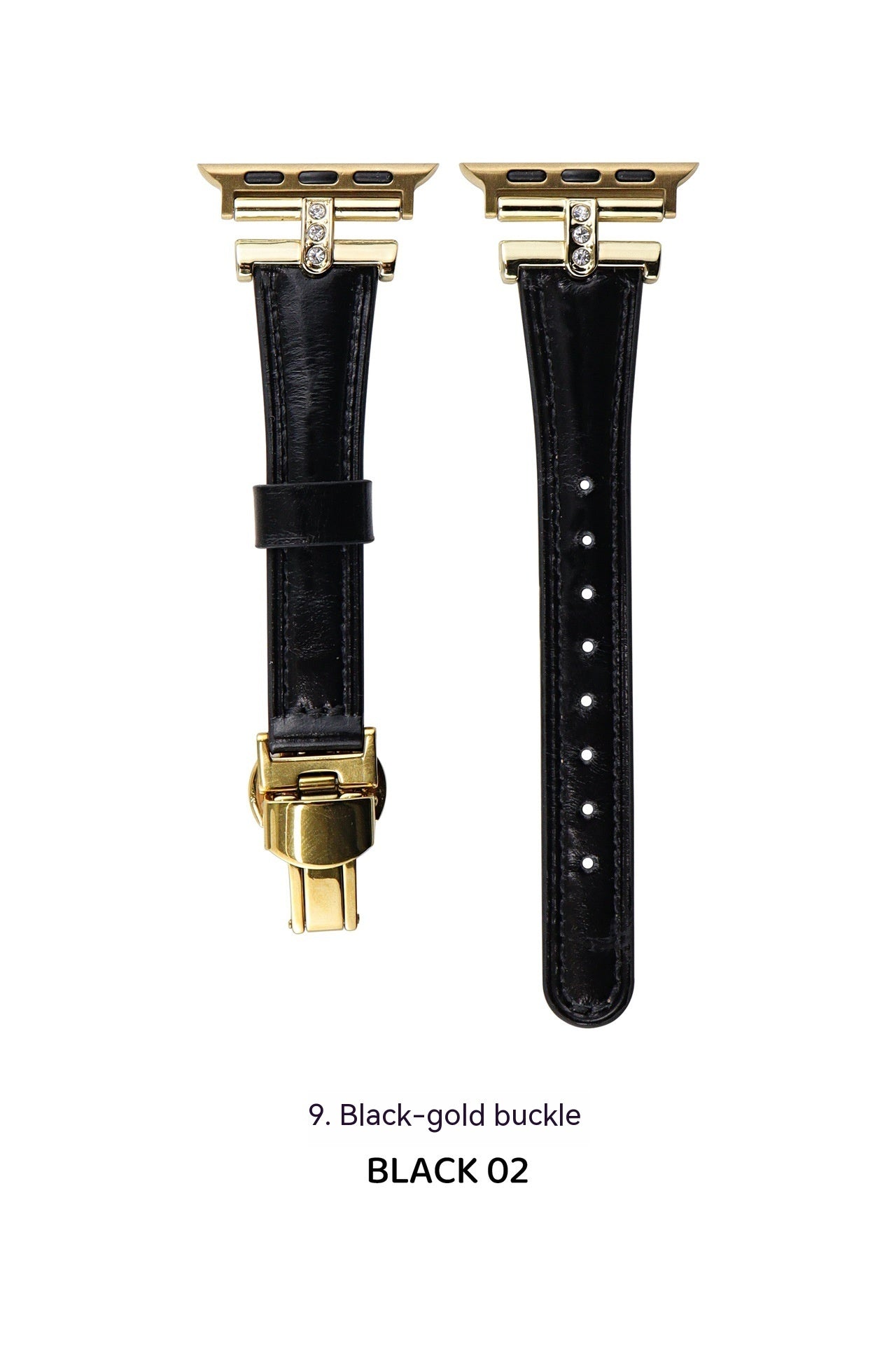 Fashion Thin Butterfly Clasp Watch Band
