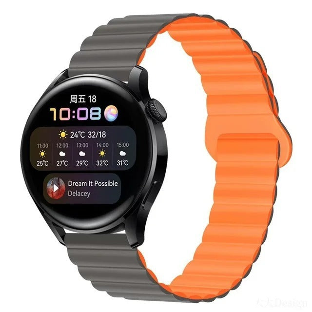 Silicone Magnetic Watch Band Gt43 Loop