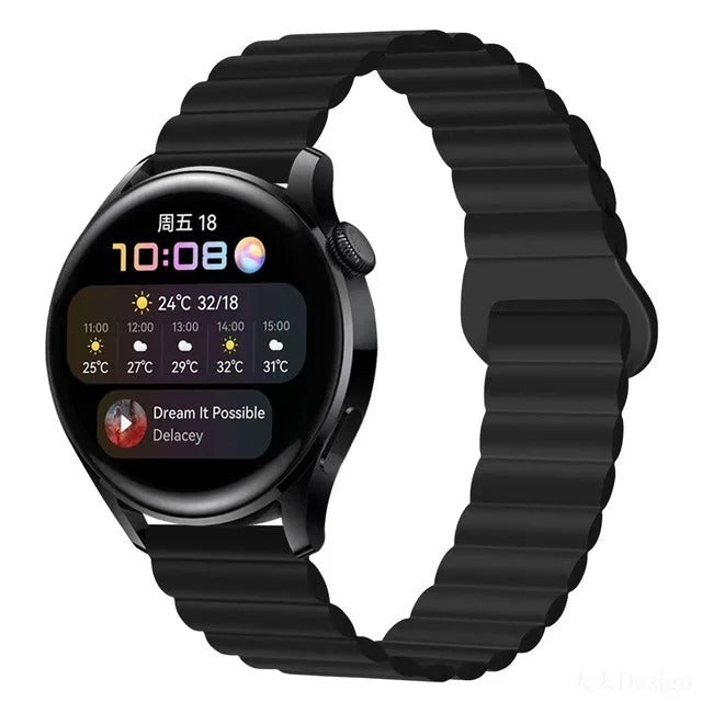 Silicone Magnetic Watch Band Gt43 Loop