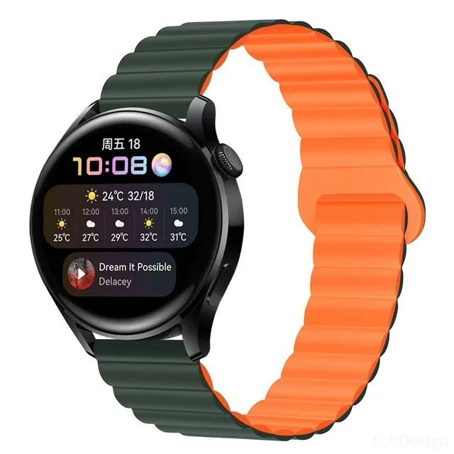 Silicone Magnetic Watch Band Gt43 Loop