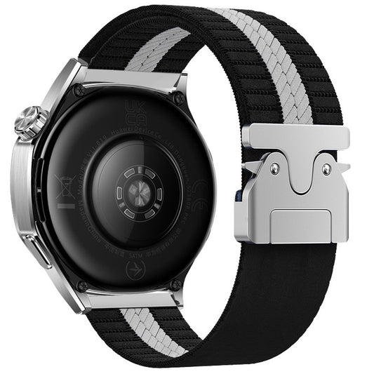 Striped Nylon Woven Watch Band