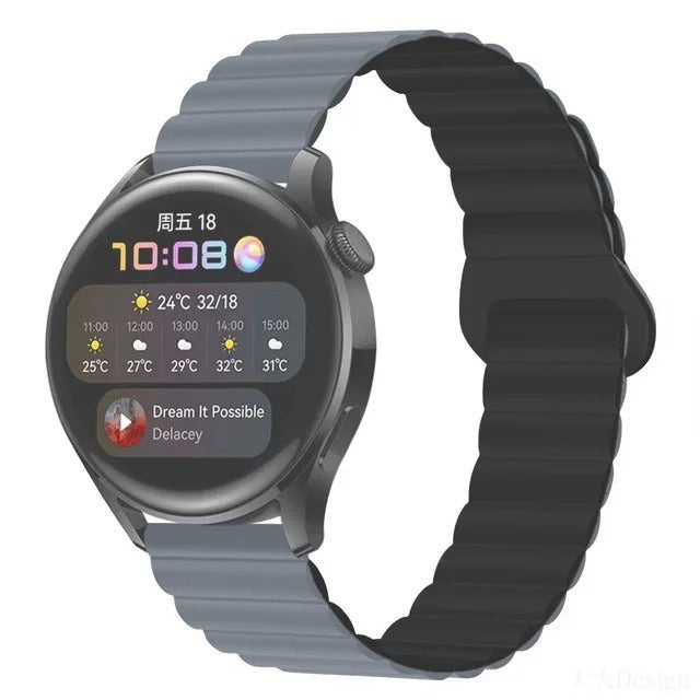 Silicone Magnetic Watch Band Gt43 Loop